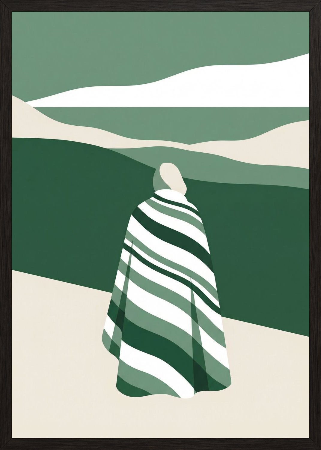 Poster in oak frame