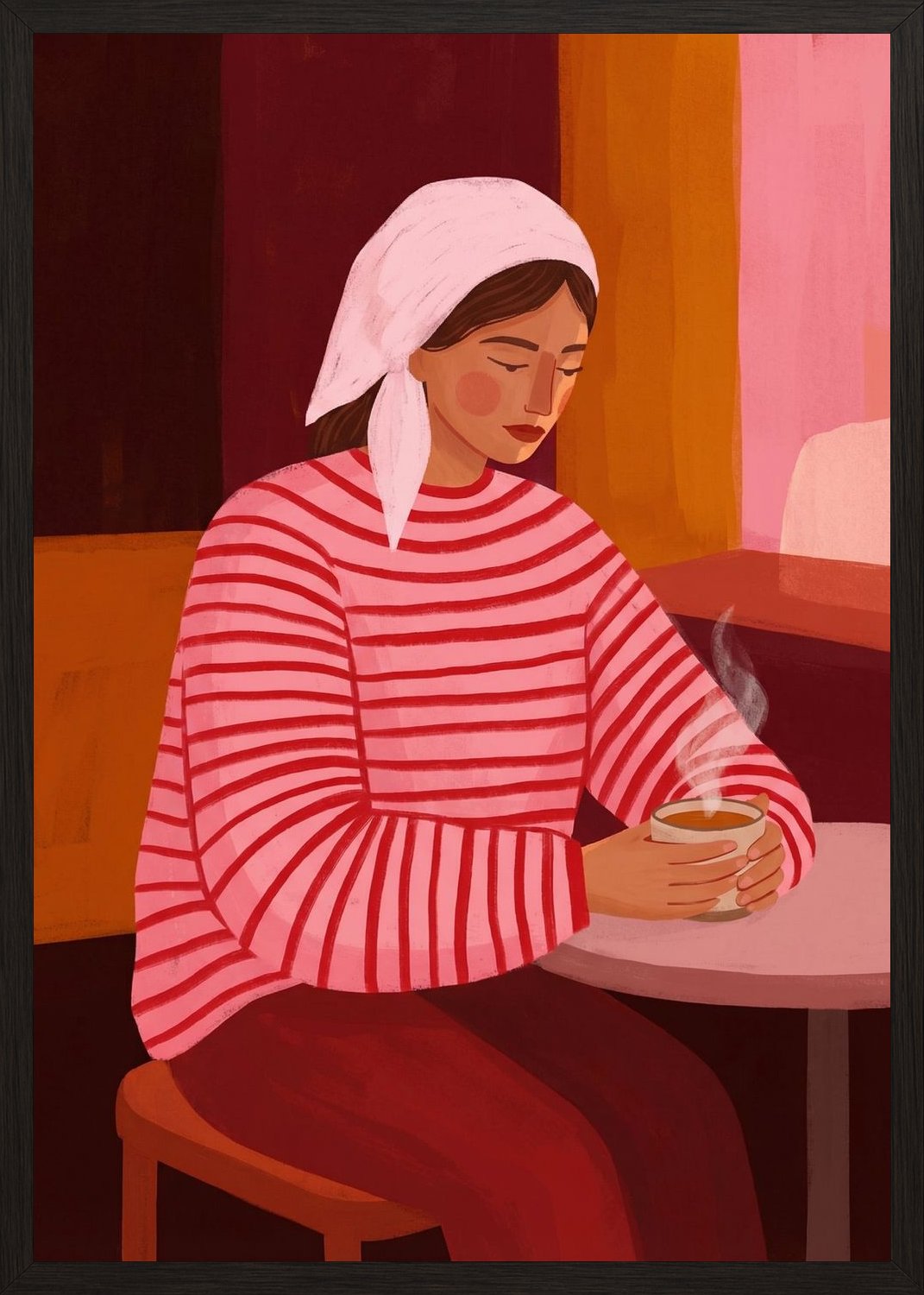 Poster in black frame