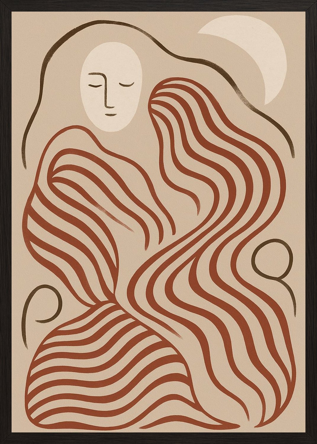 Poster in black frame