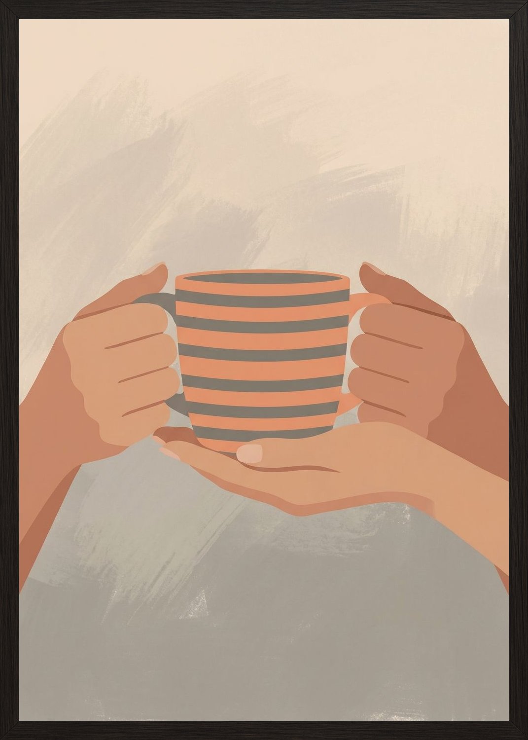 Poster in black frame