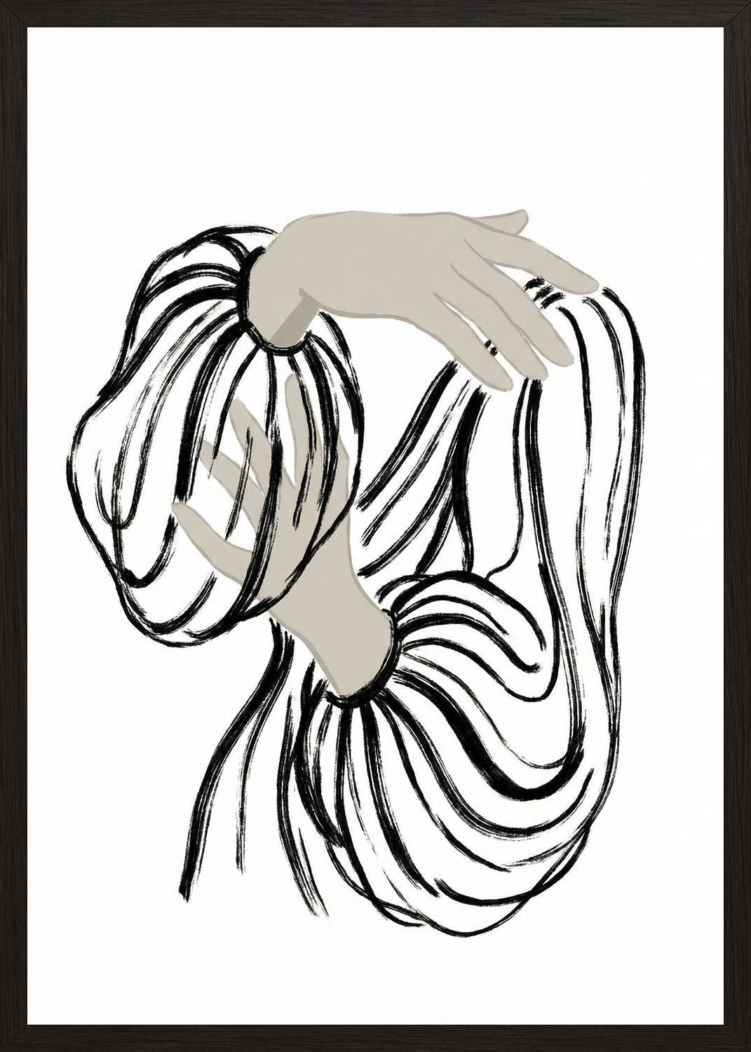 Poster in black frame