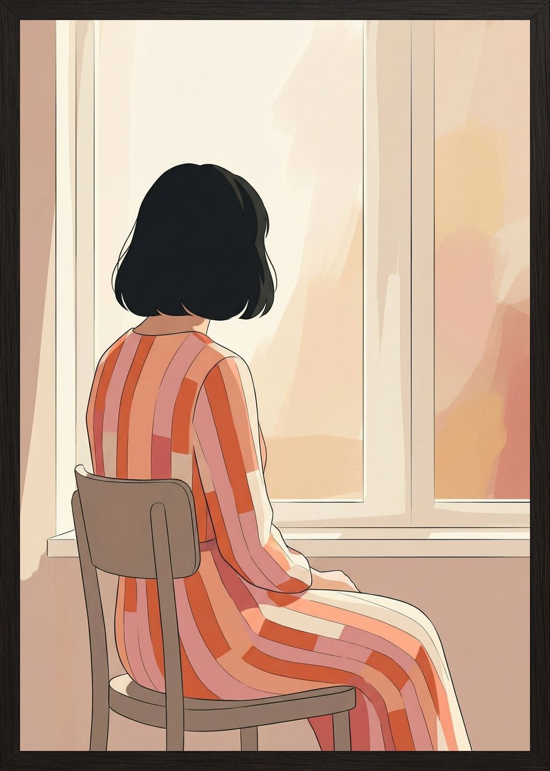 Poster in oak frame