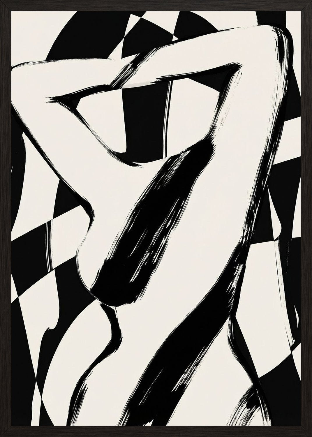 Poster in oak frame