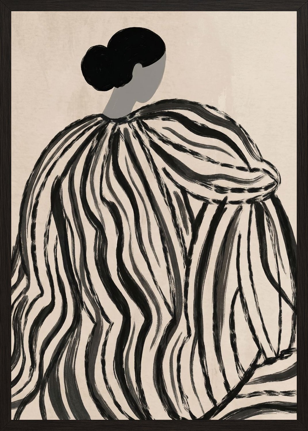 Poster in black frame