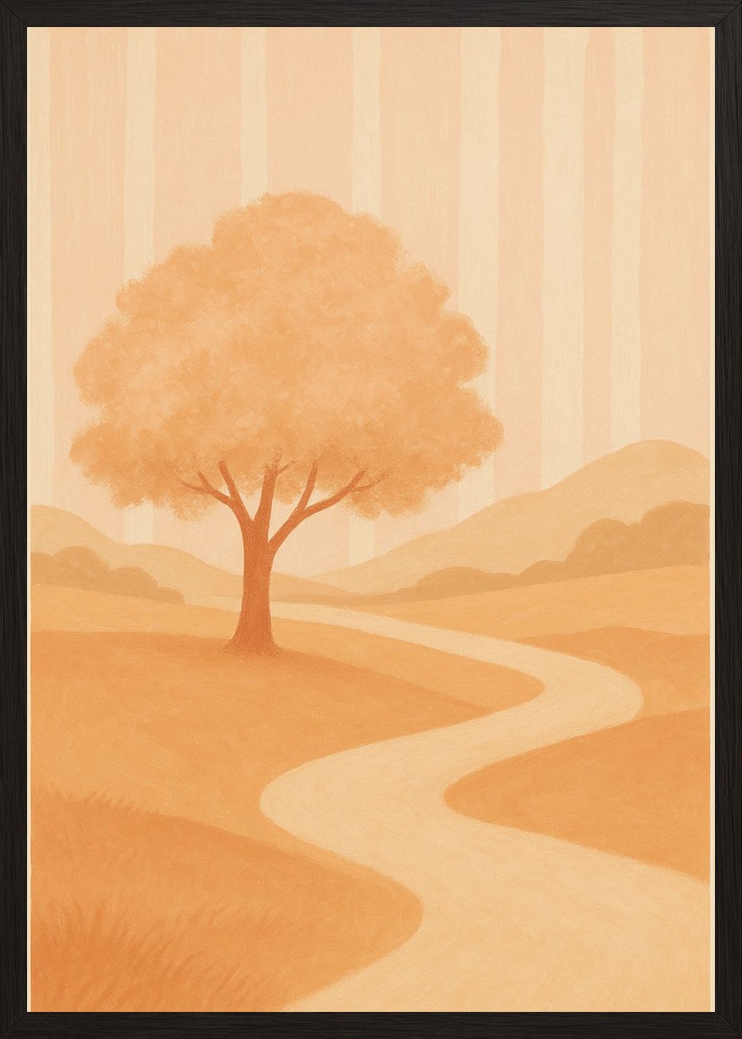 Poster in black frame