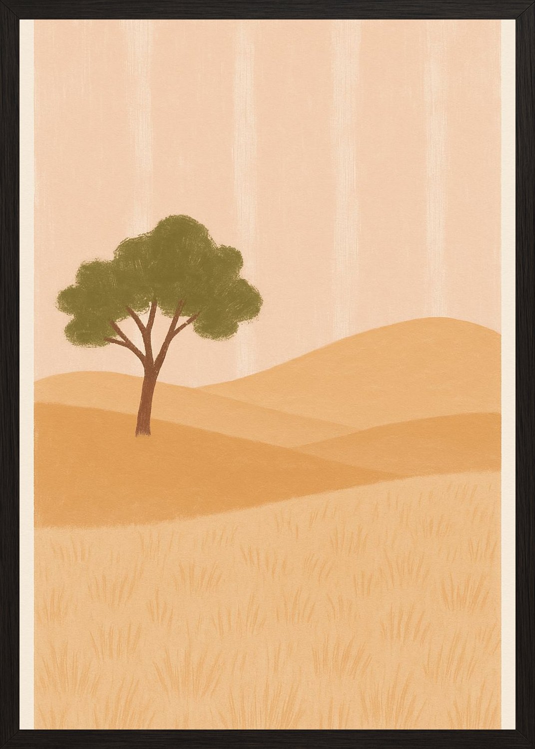 Poster in black frame