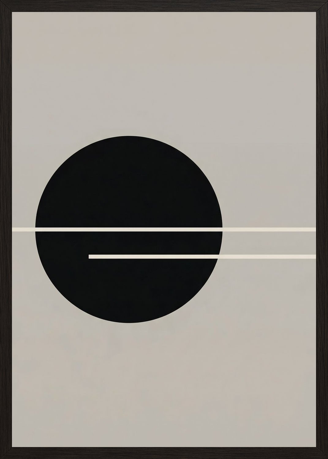 Poster in black frame