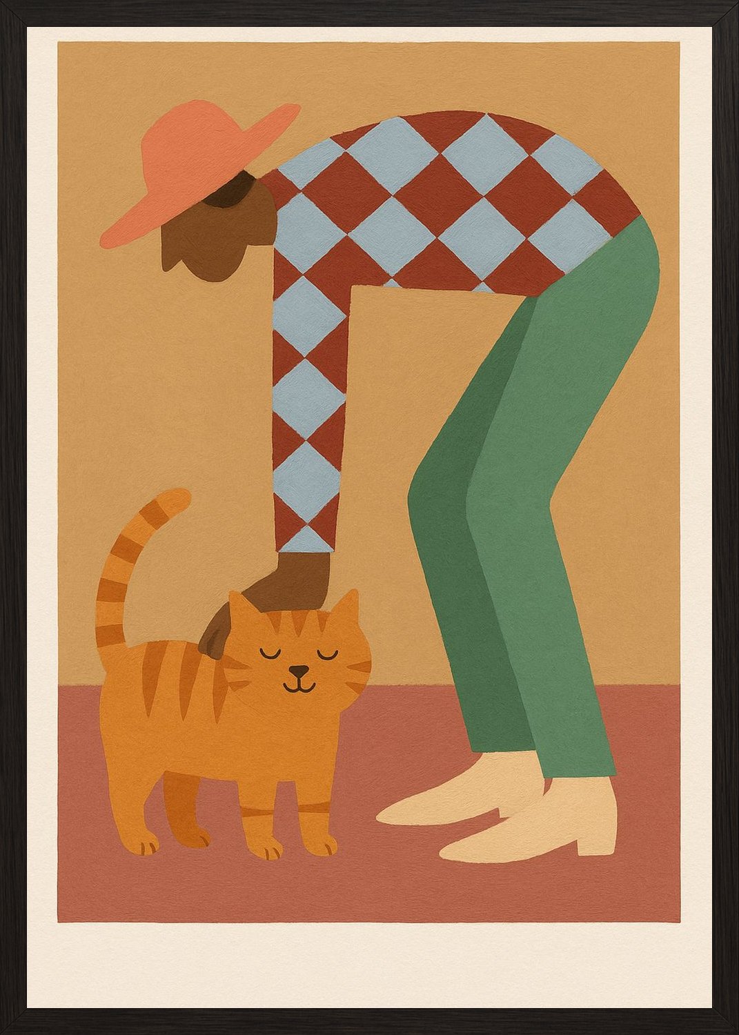 Poster in black frame