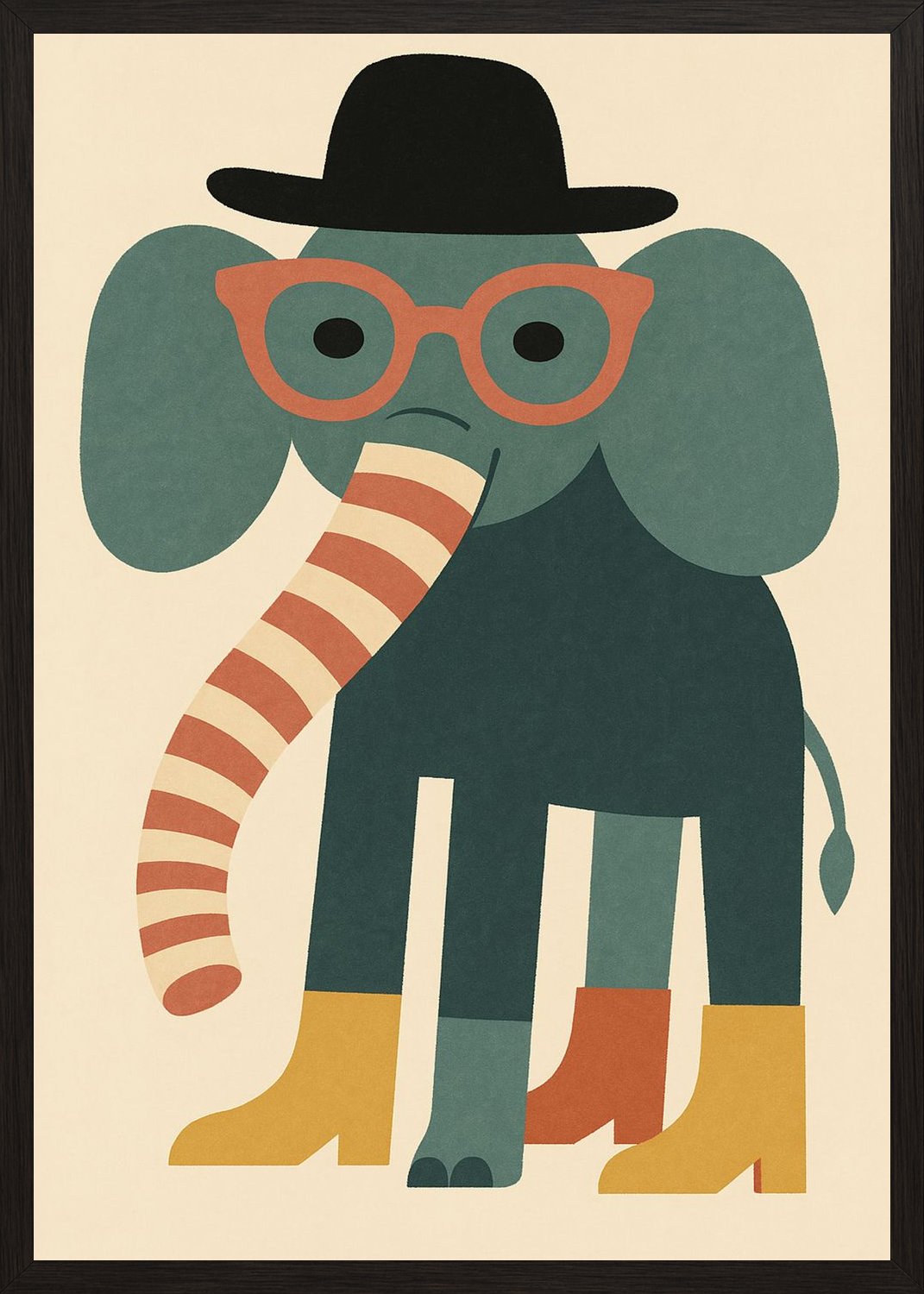 Poster in black frame