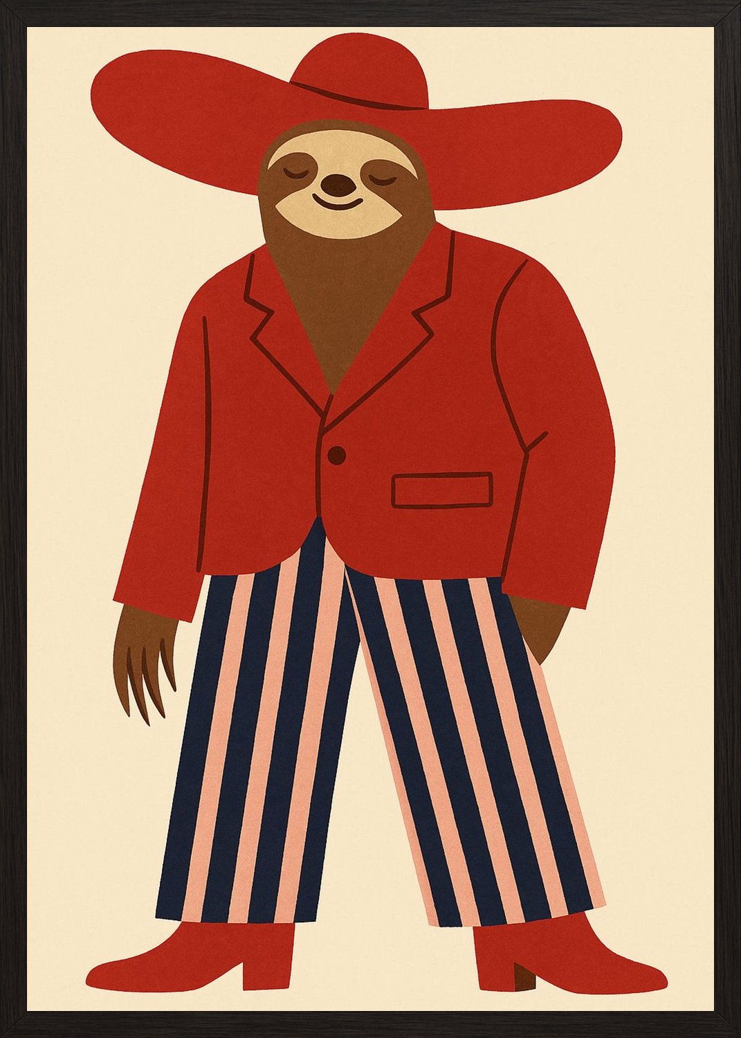 Poster in black frame