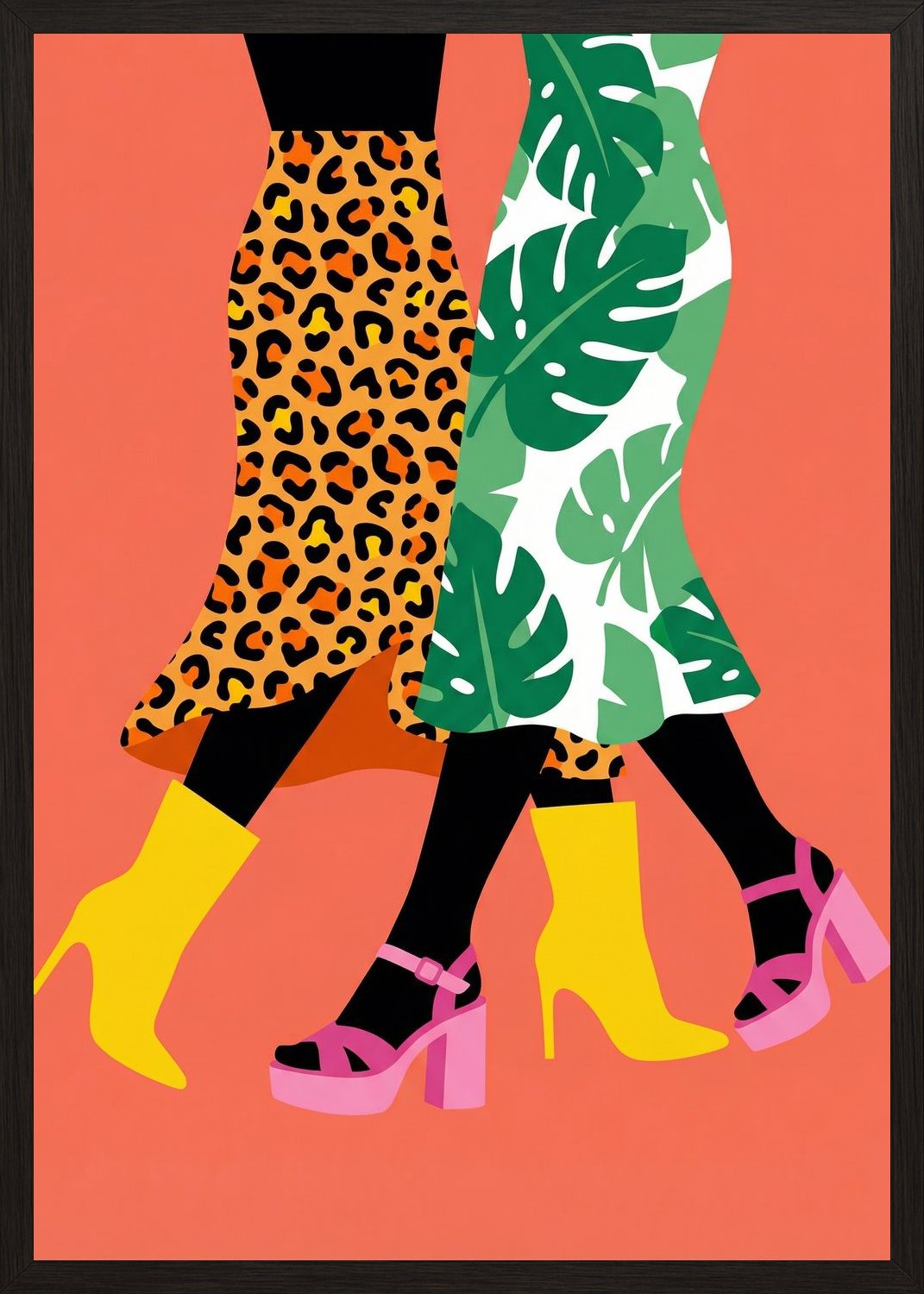 Poster in black frame