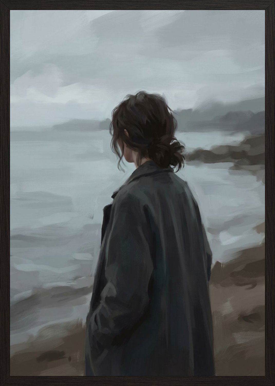 Poster in black frame