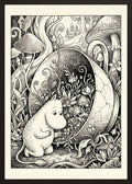 Poster in black frame