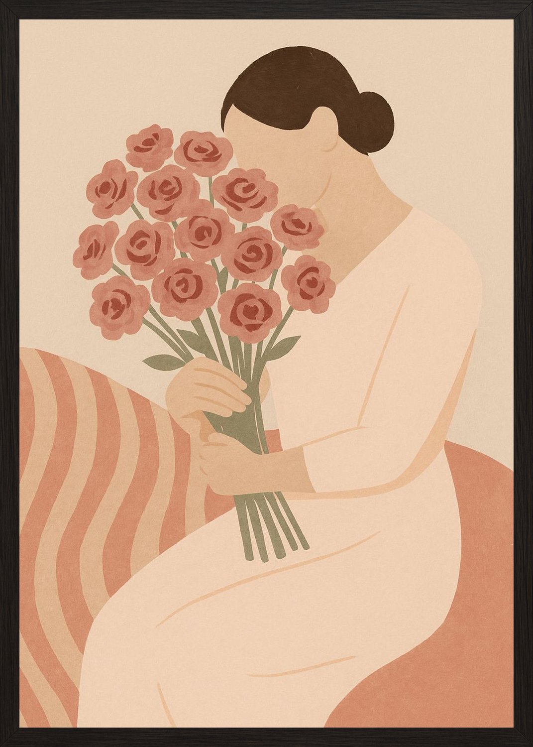 Poster in black frame