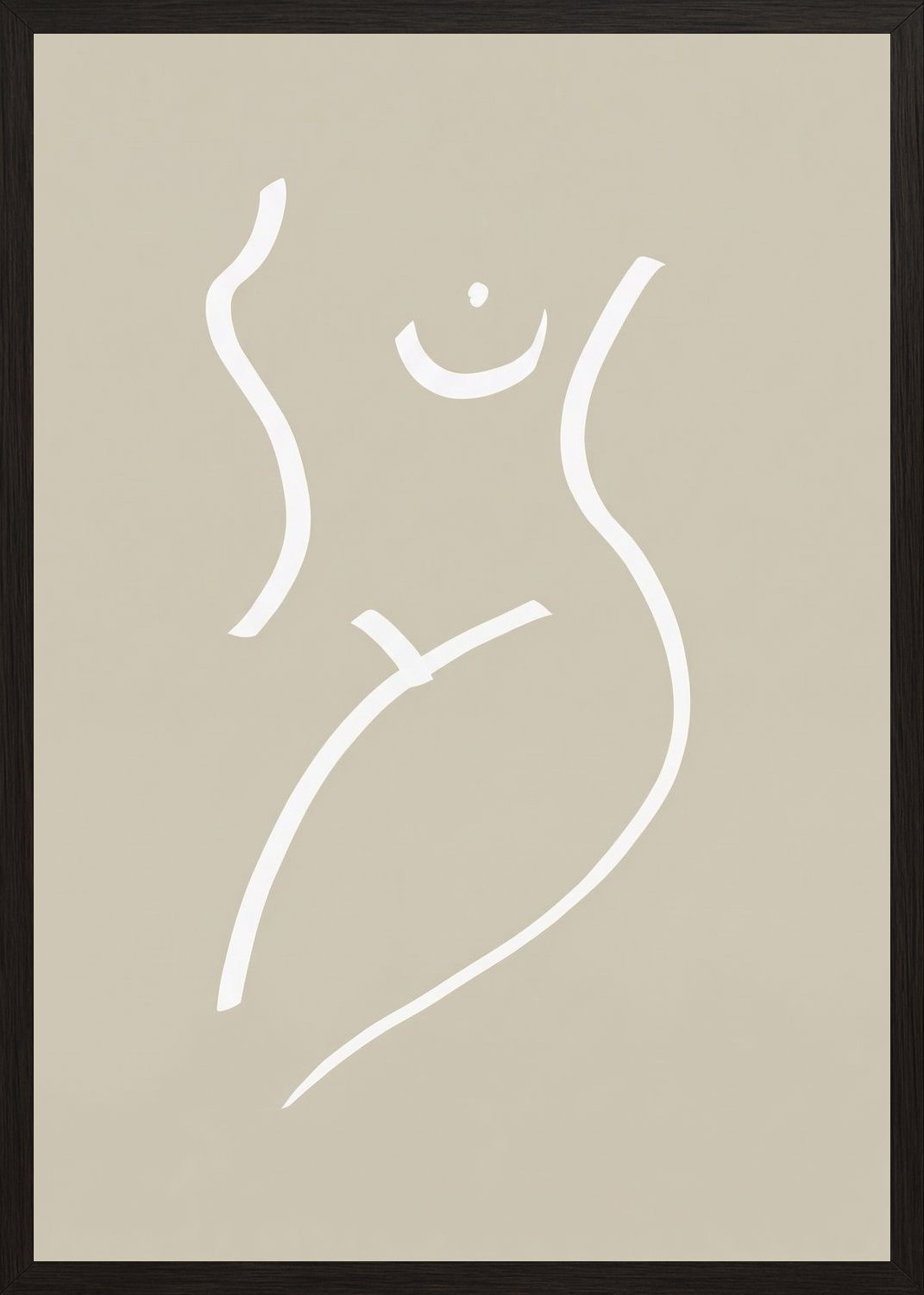 Poster in black frame