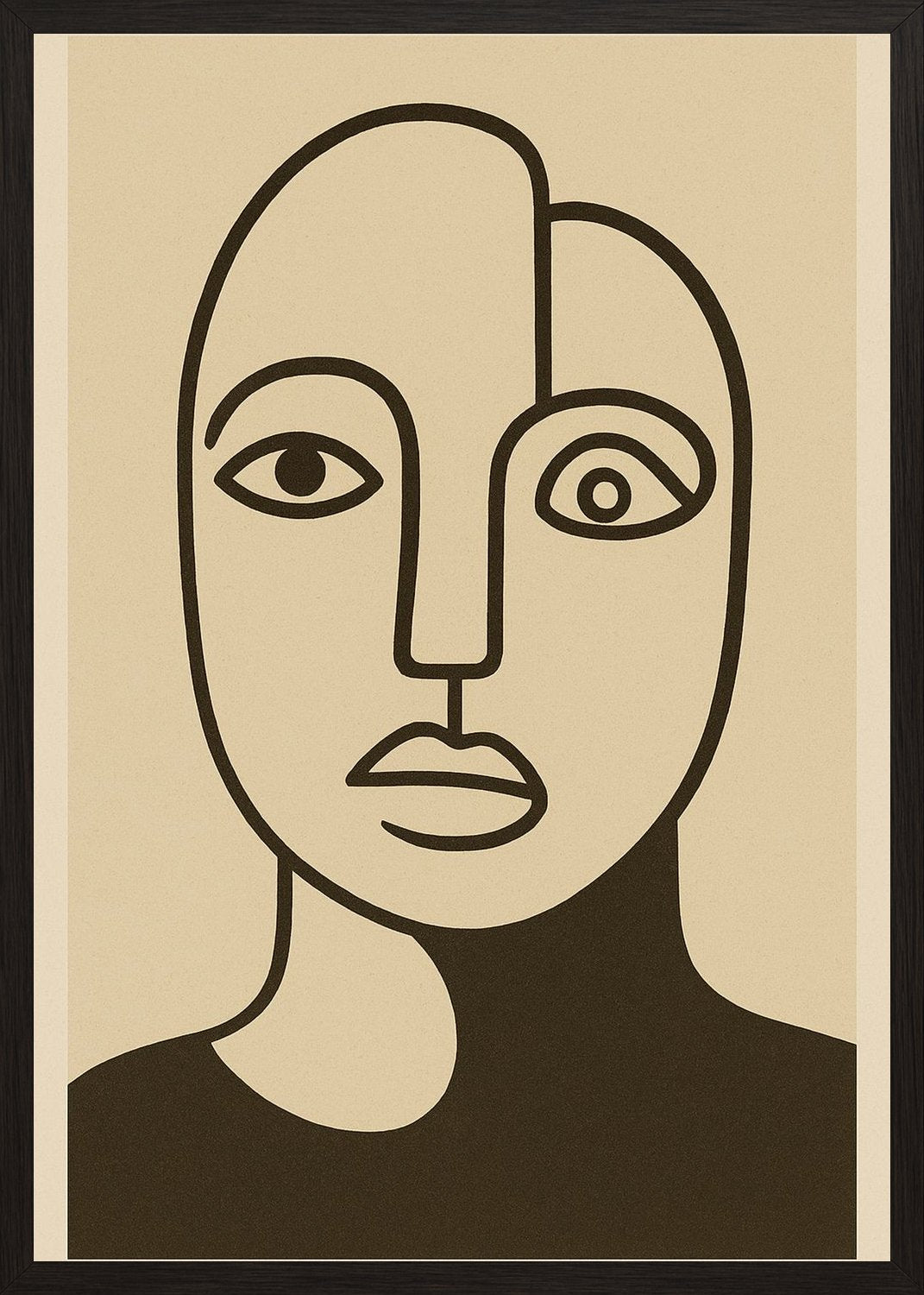 Poster in black frame