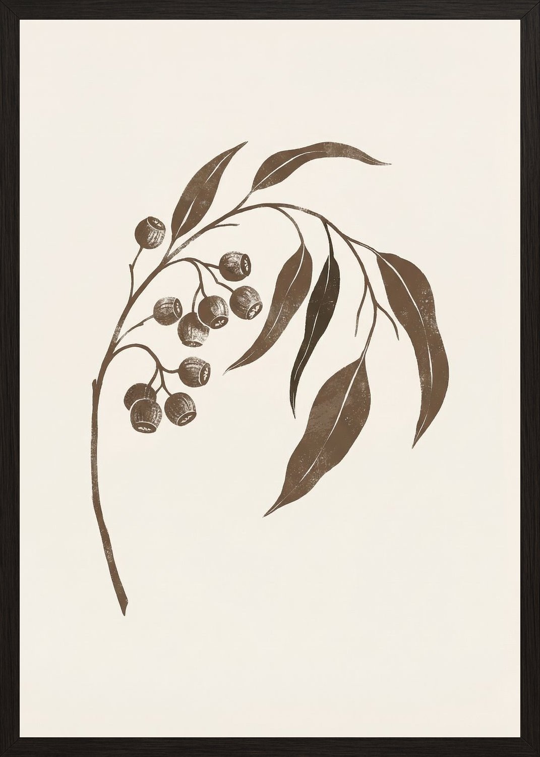 Poster in black frame