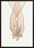 Poster in black frame