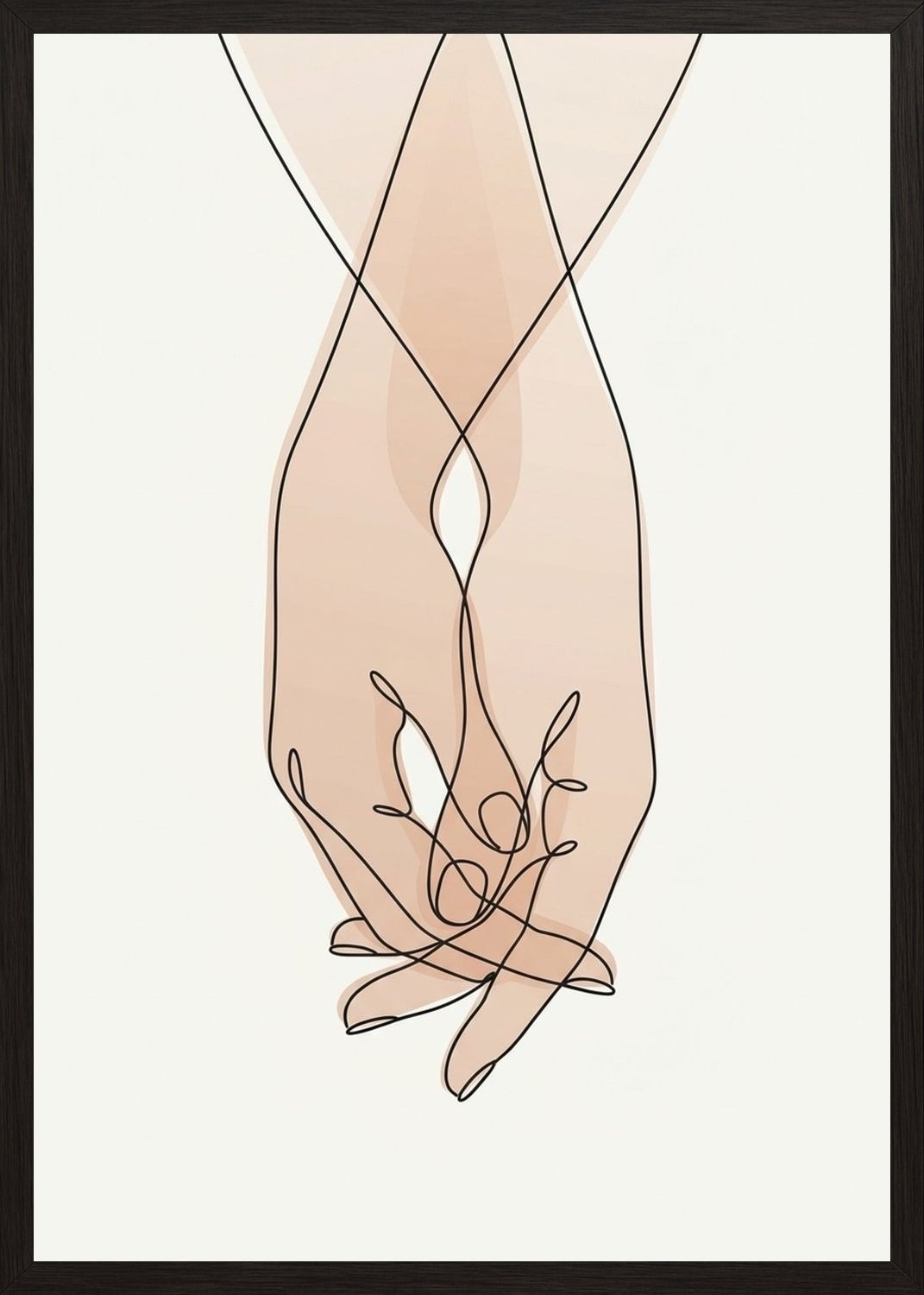 Poster in black frame