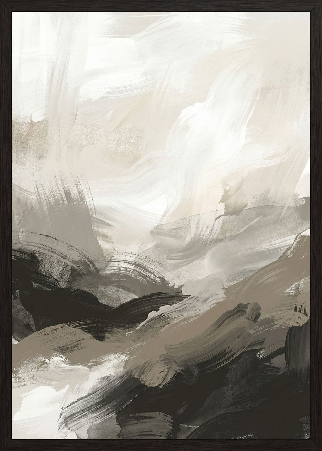 Poster in black frame