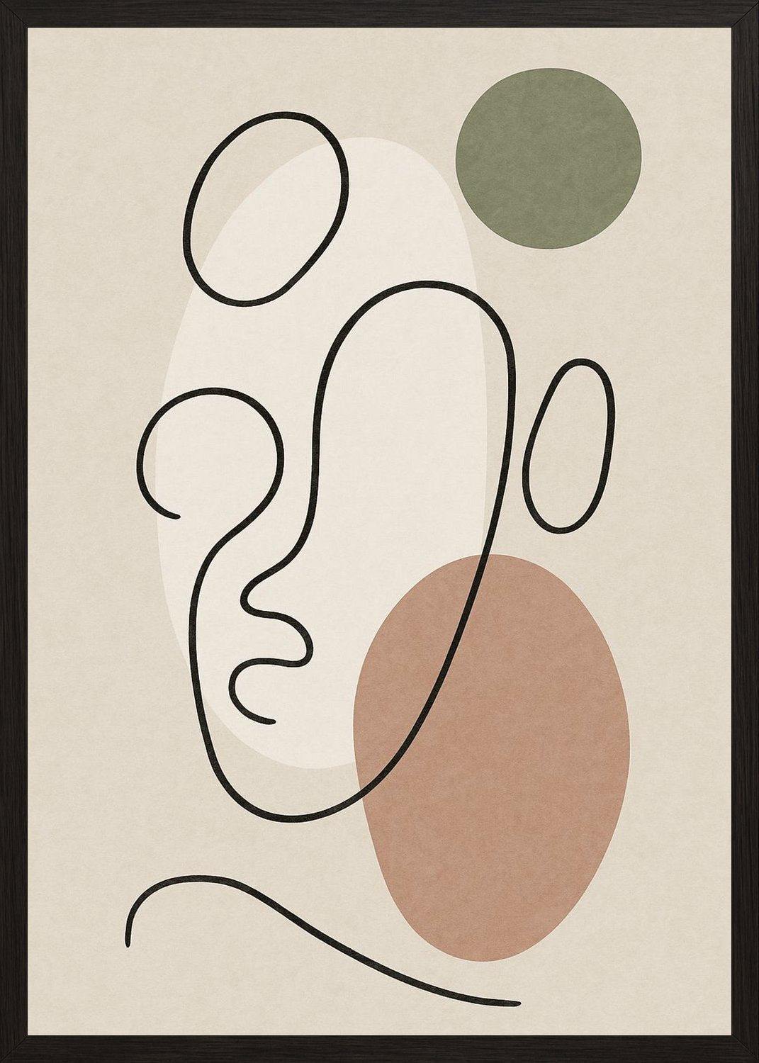 Poster in black frame