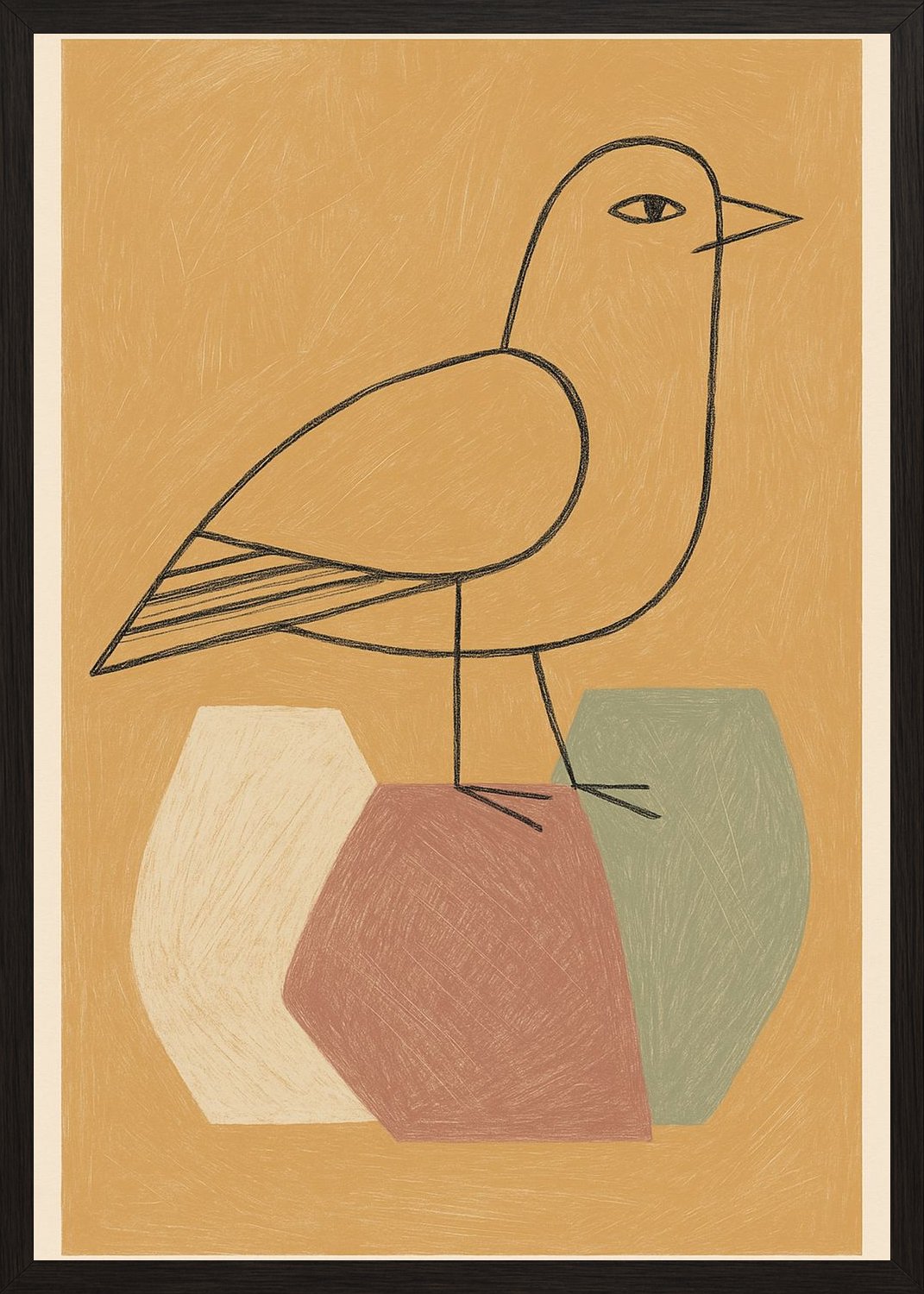 Poster in black frame