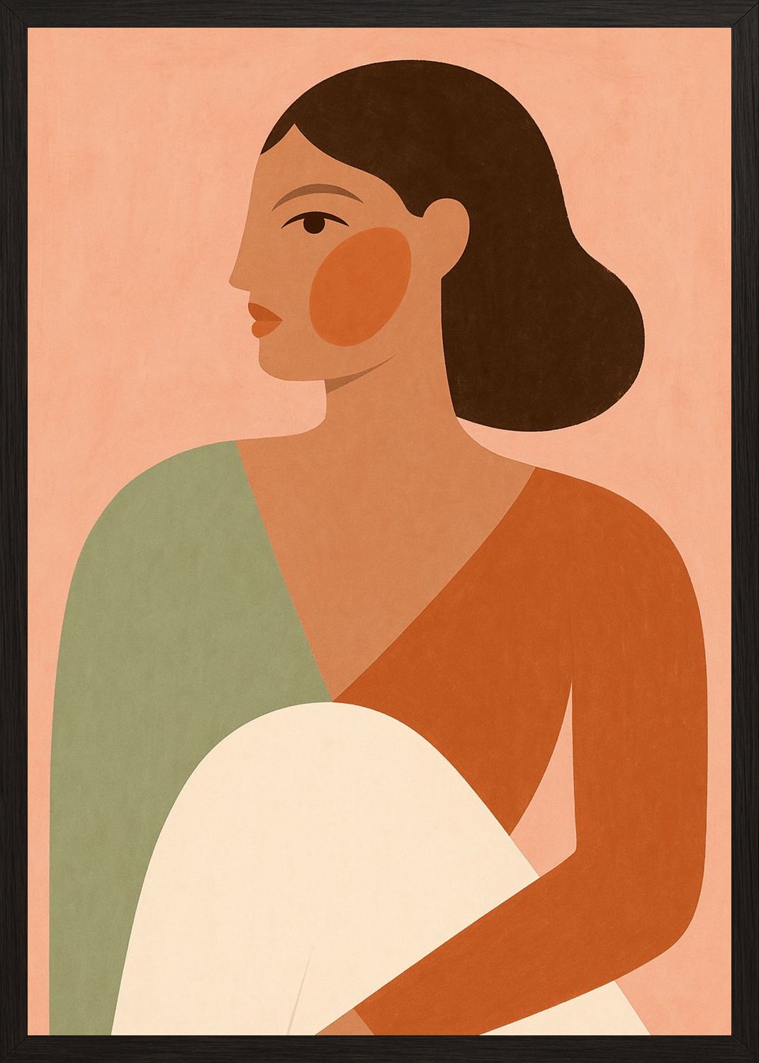 Poster in black frame