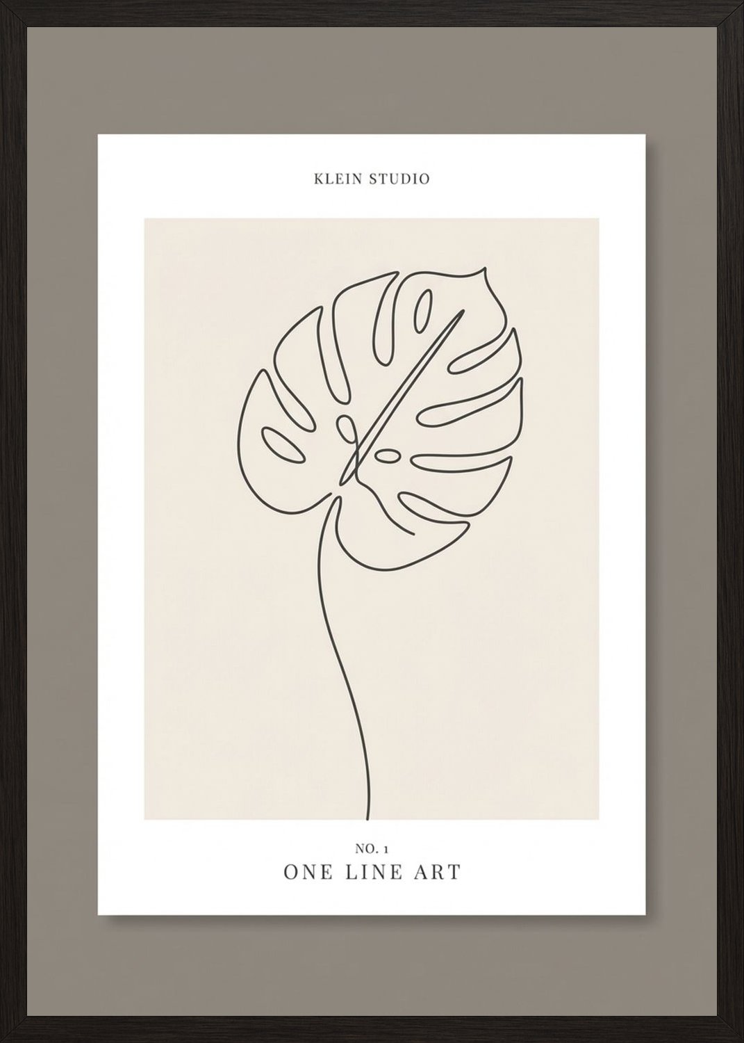 Poster in black frame