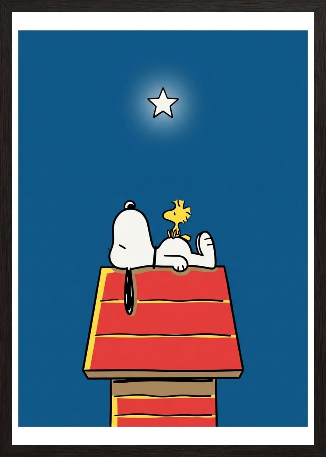 Poster in black frame