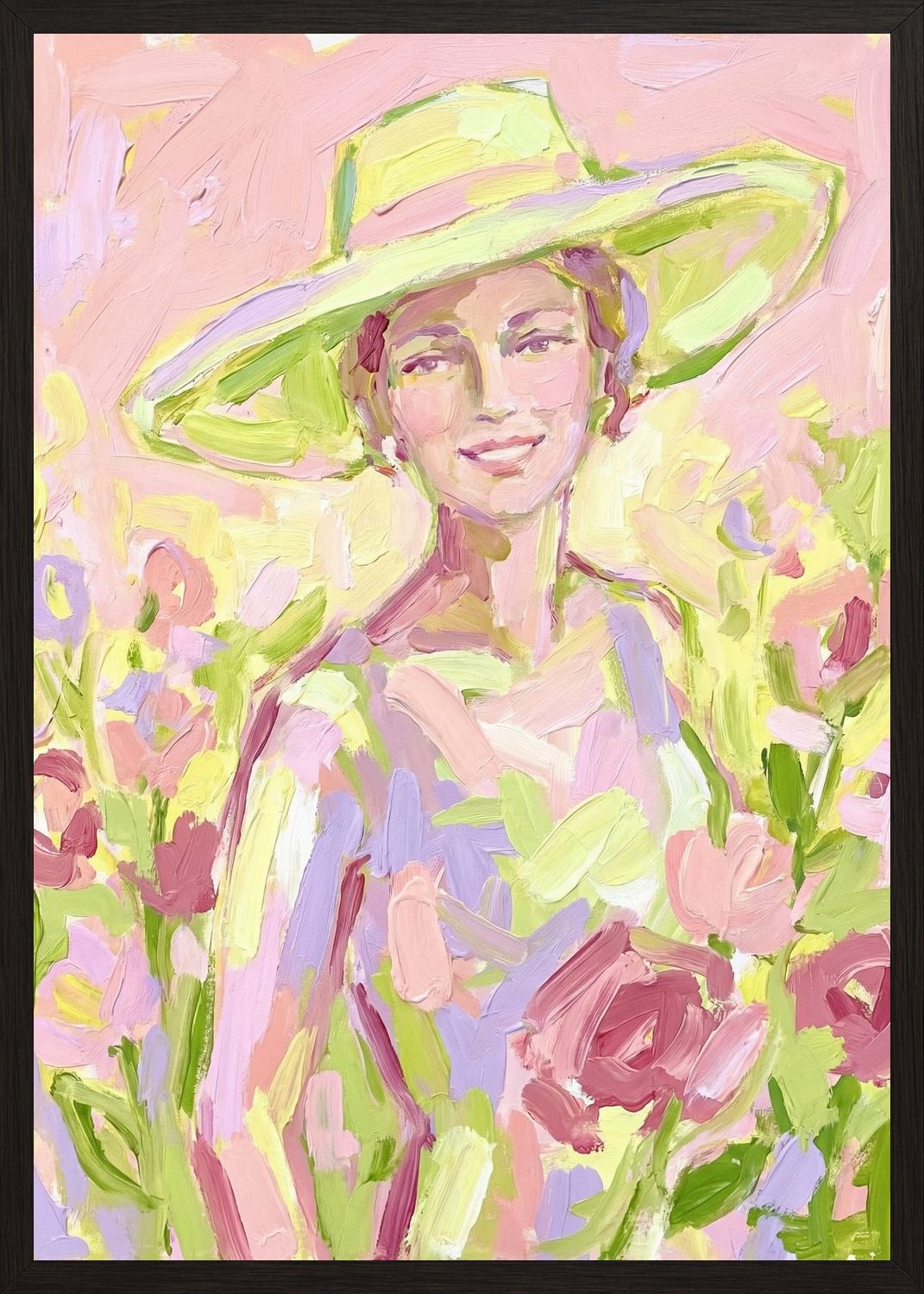 Poster in black frame