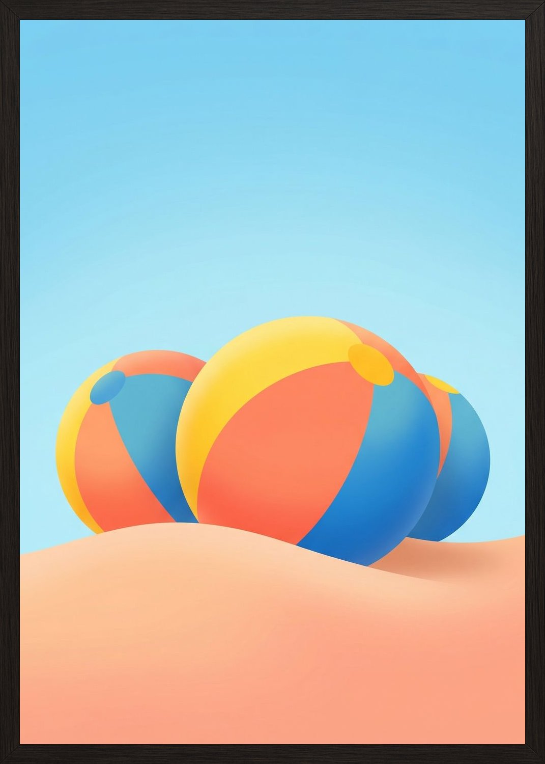 Poster in black frame