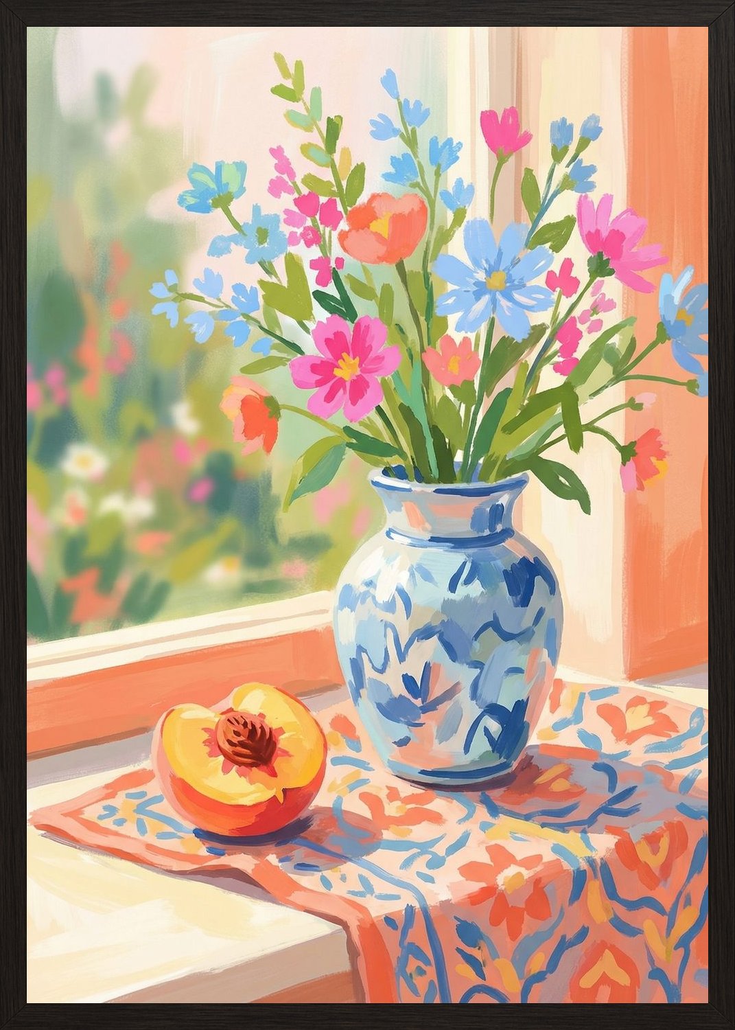 Poster in black frame