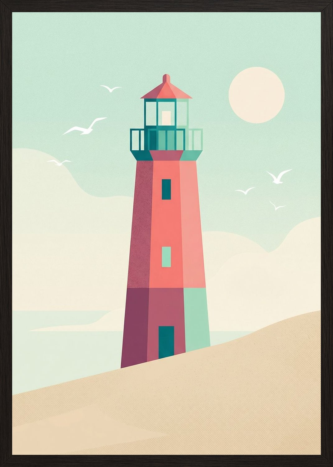 Poster in black frame