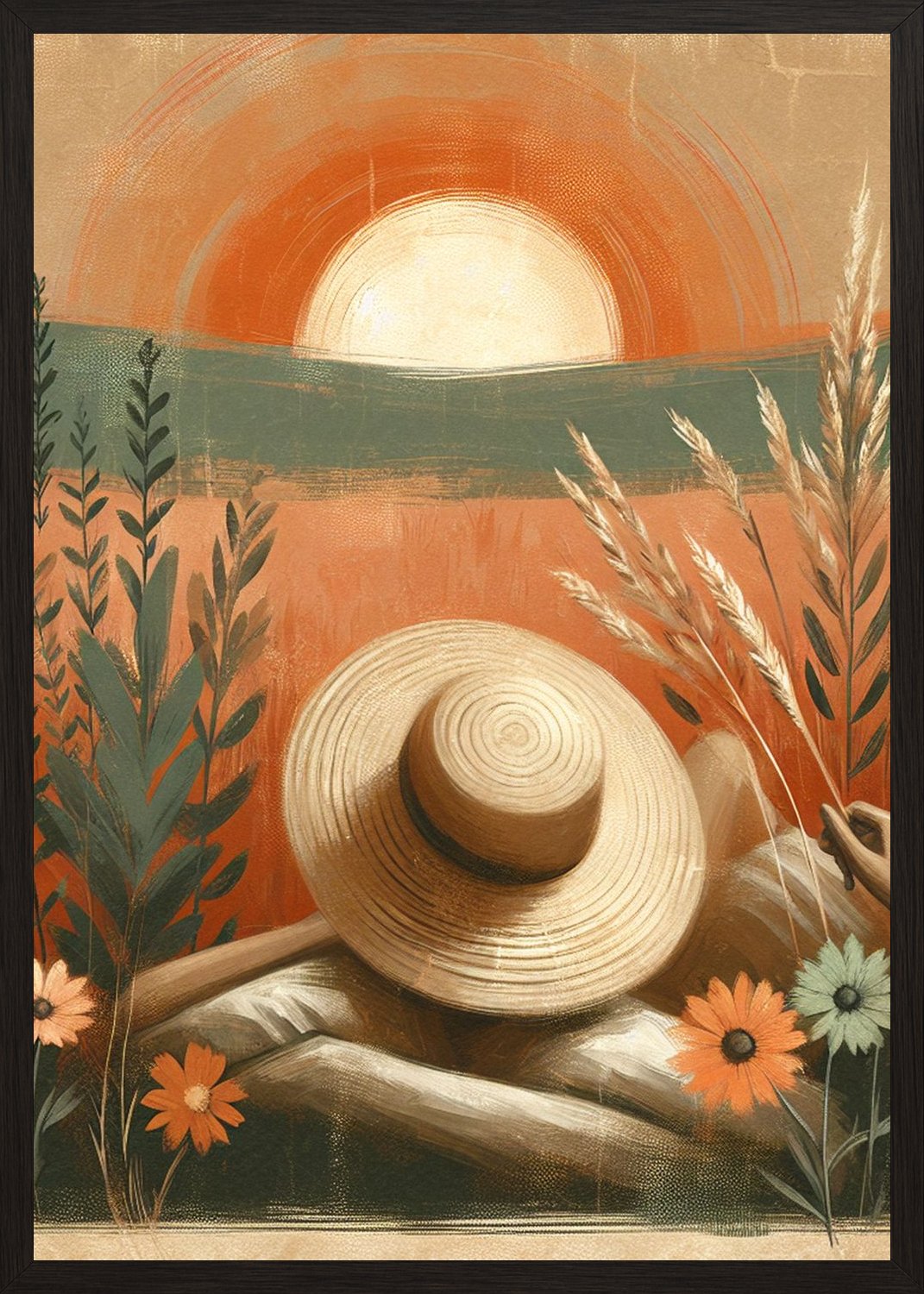 Poster in black frame