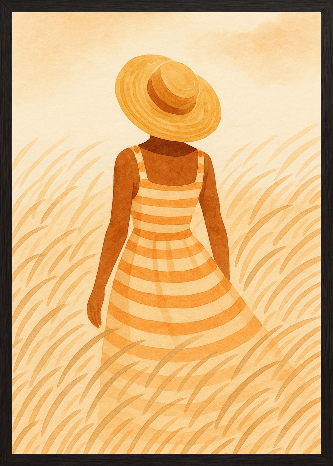 Poster in black frame