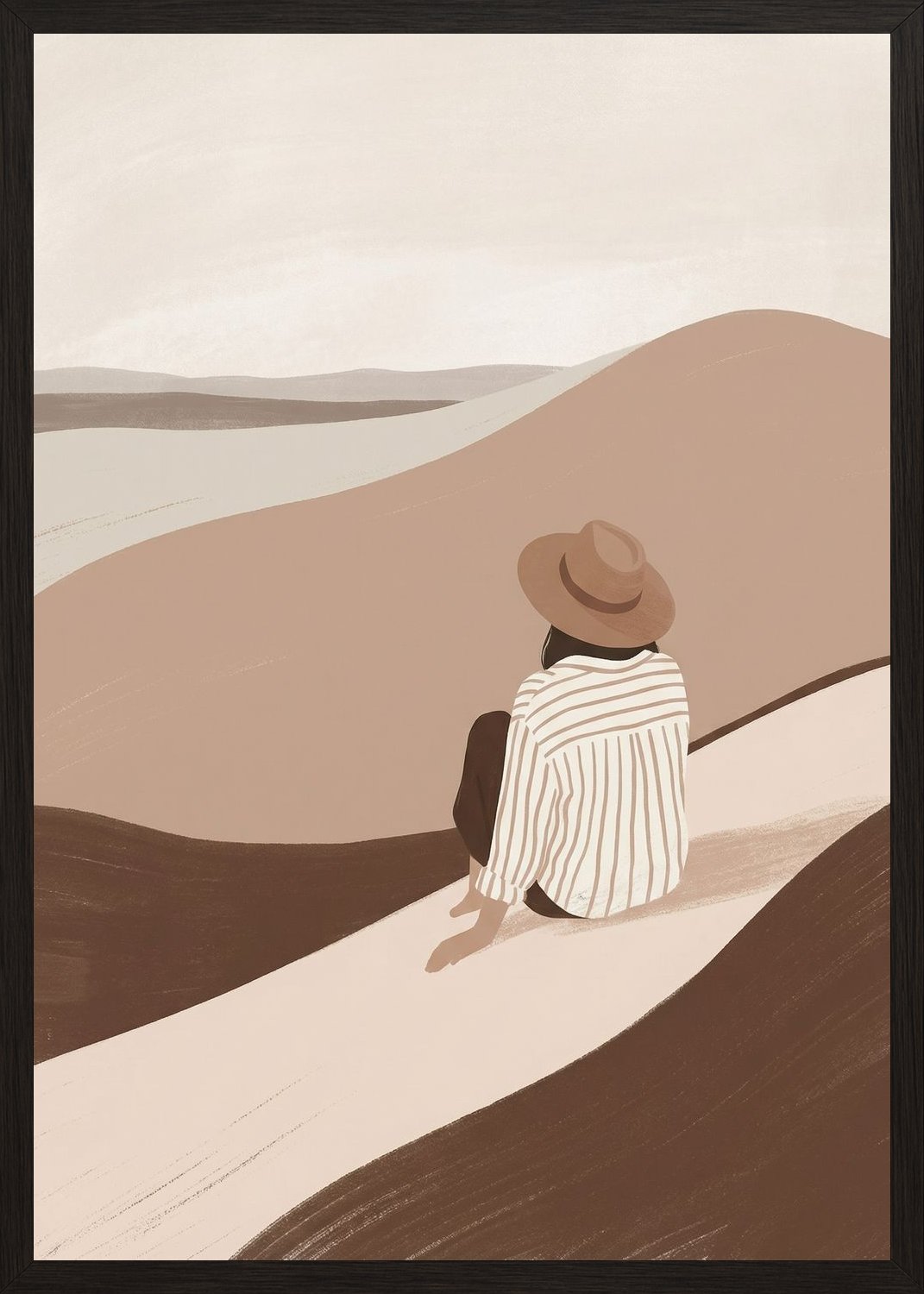 Poster in black frame