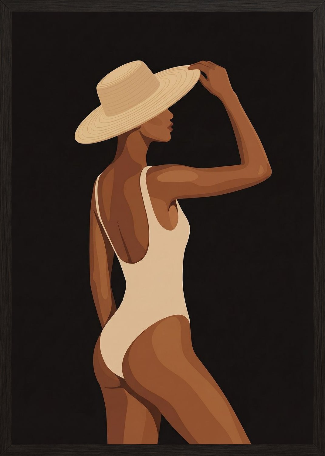 Poster in black frame