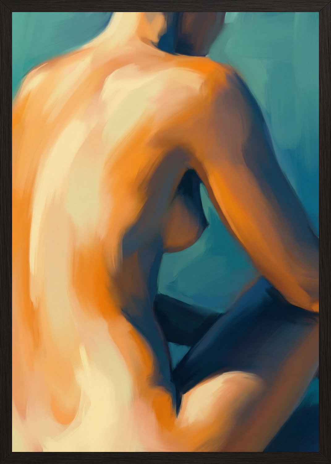 Poster in black frame