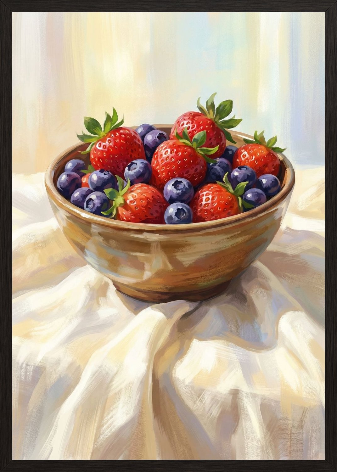 Poster in black frame