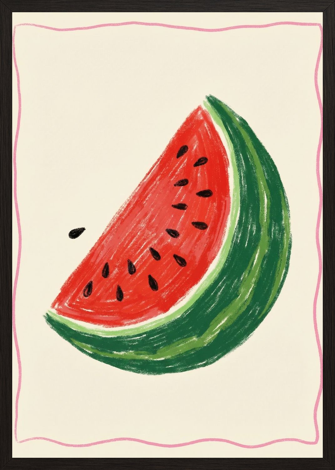 Poster in black frame