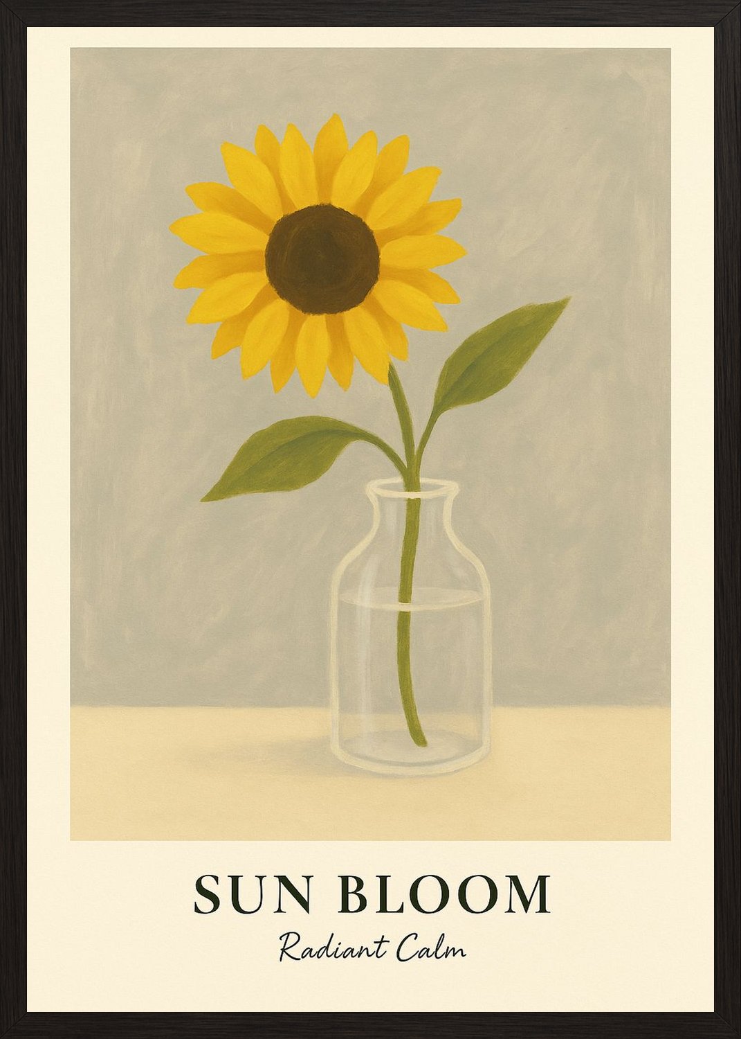 Poster in black frame