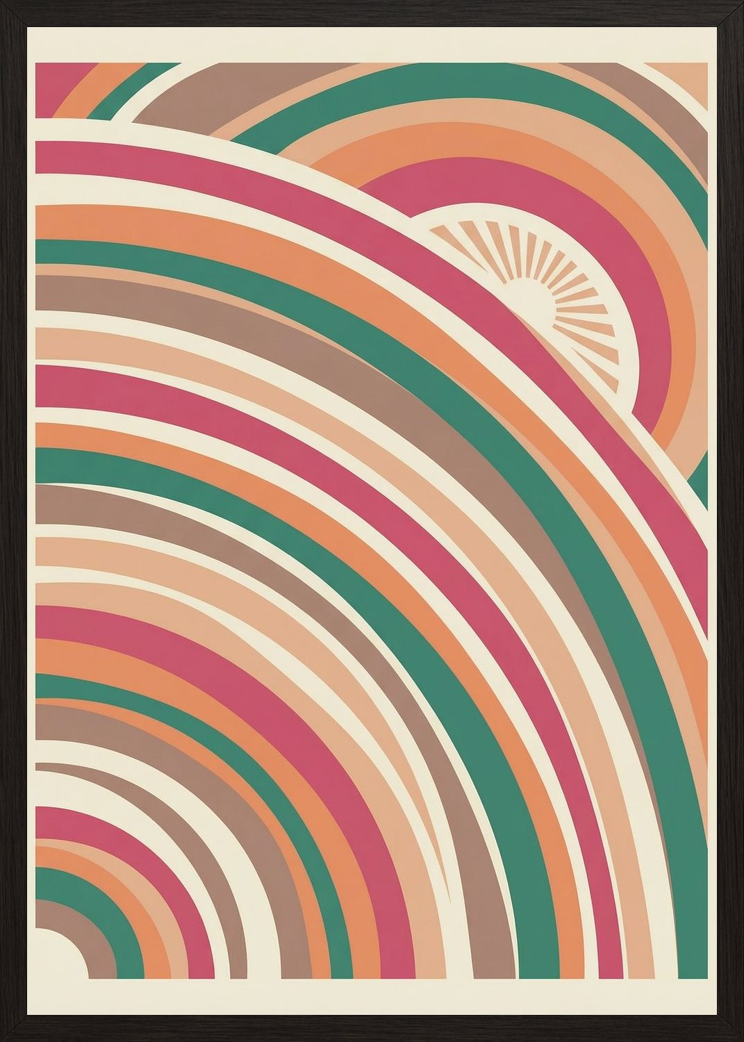 Poster in black frame