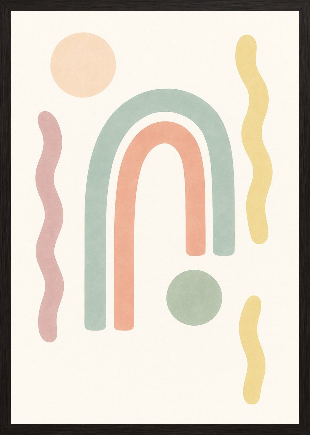 Poster in black frame
