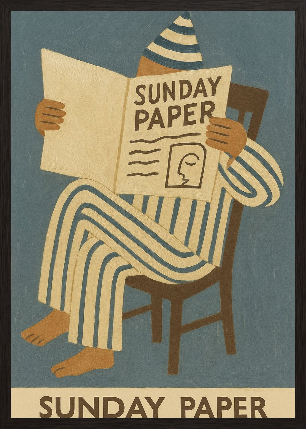 Poster in black frame