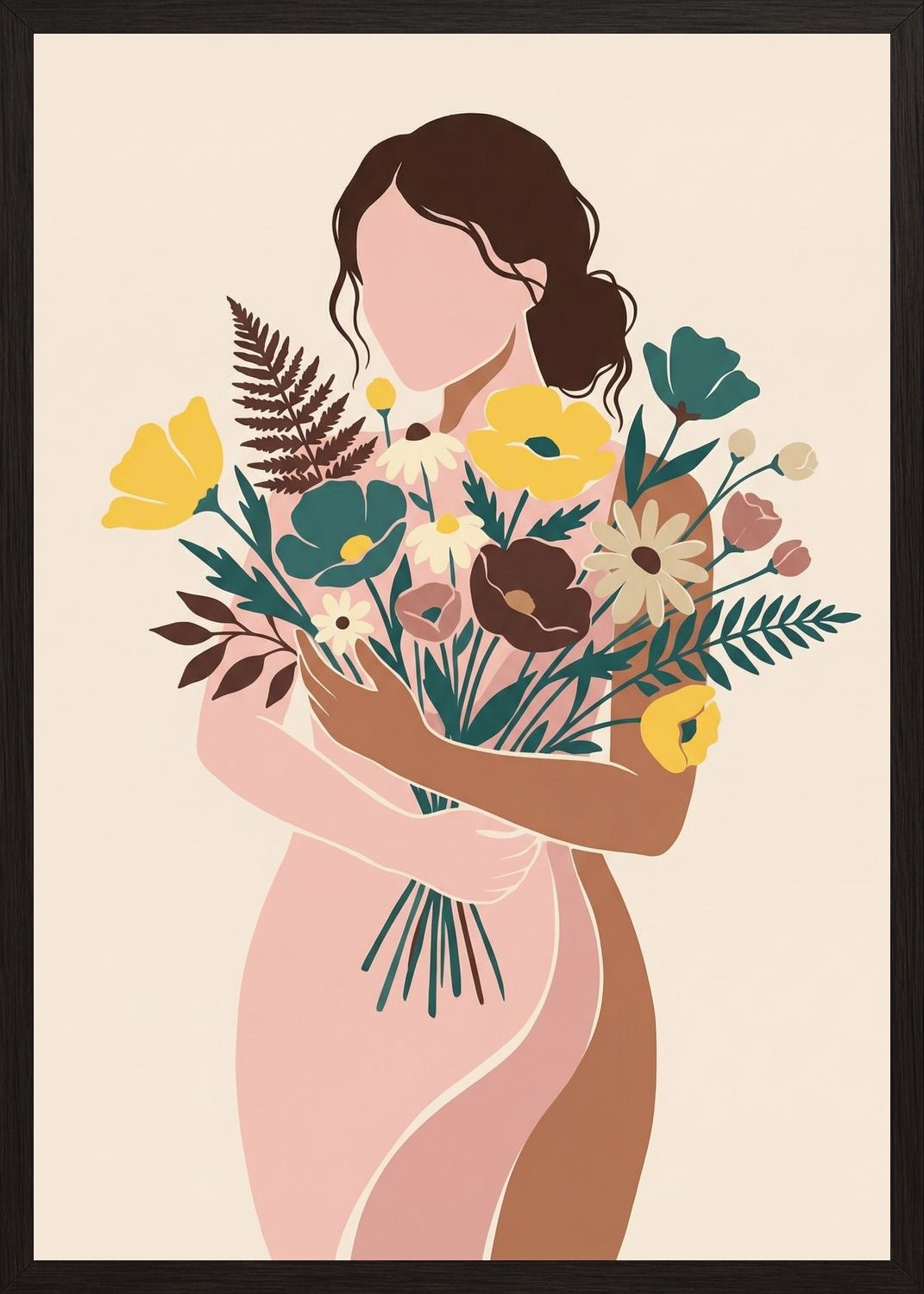 Poster in oak frame