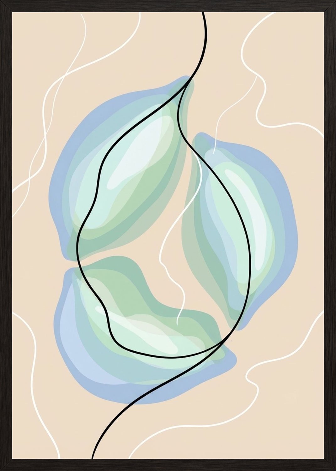 Poster in black frame