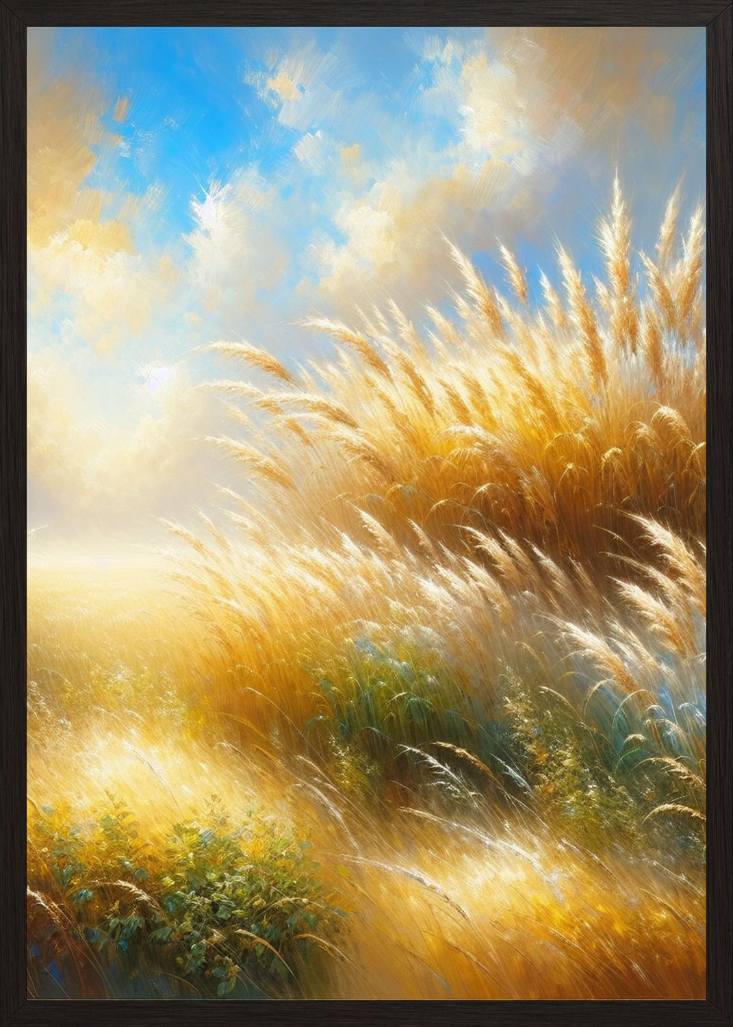 Poster in black frame