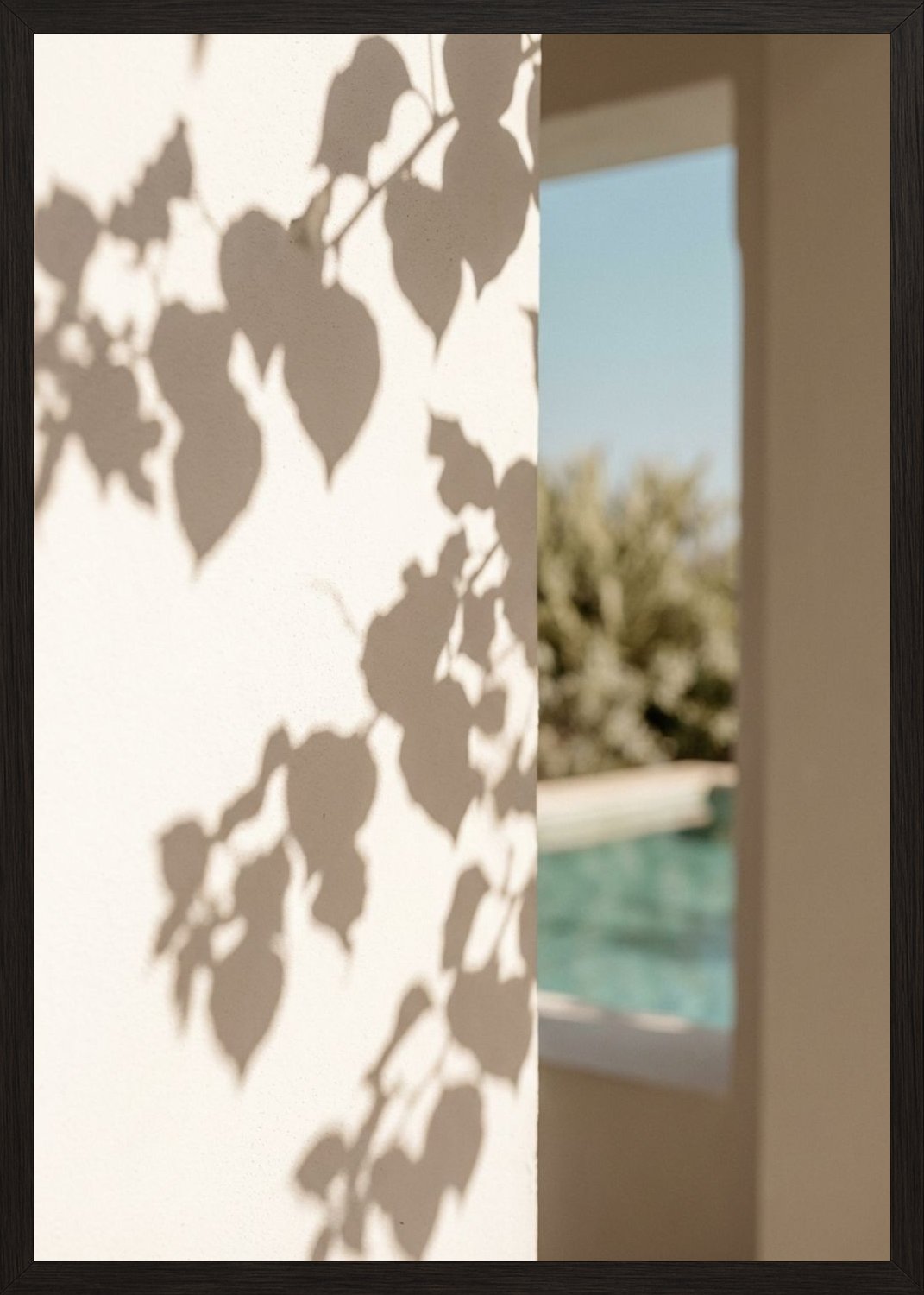 Poster in black frame