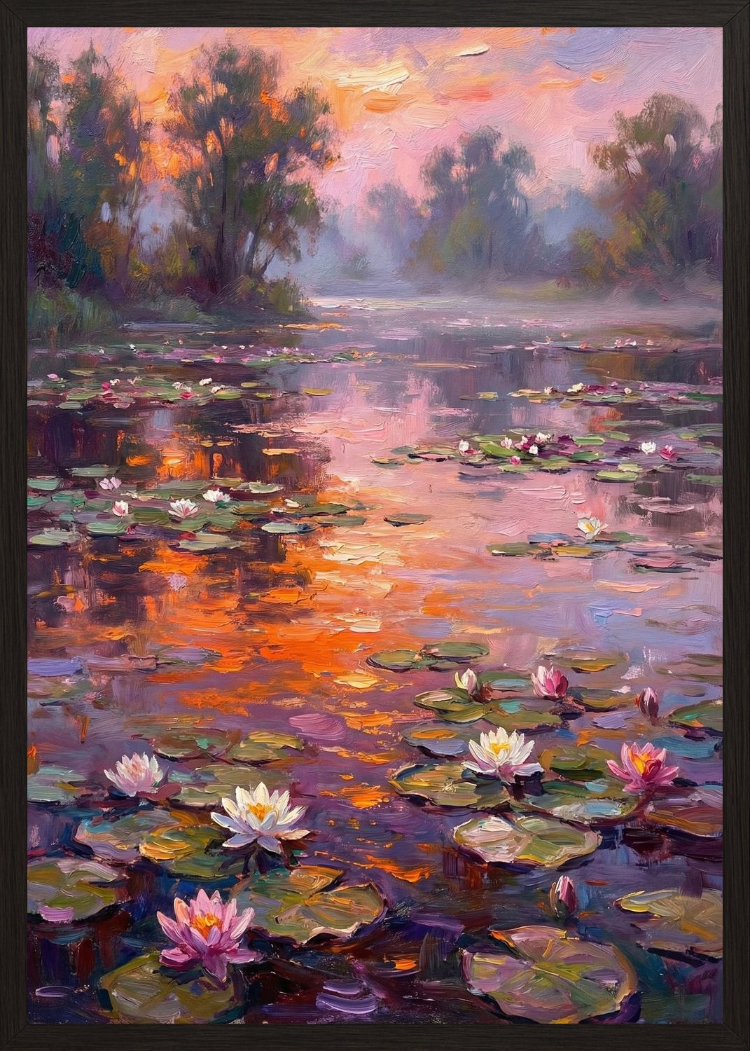 Poster in black frame