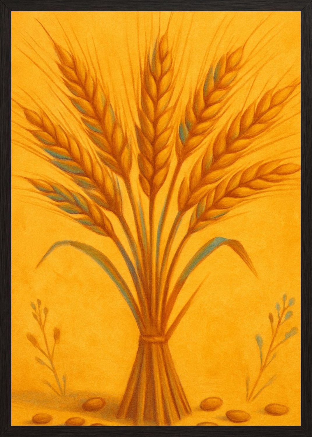 Poster in black frame